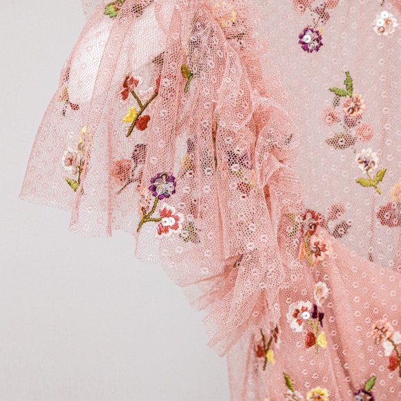 Needle & Thread Pink Floral Maxi Dress - Picture 6 of 10